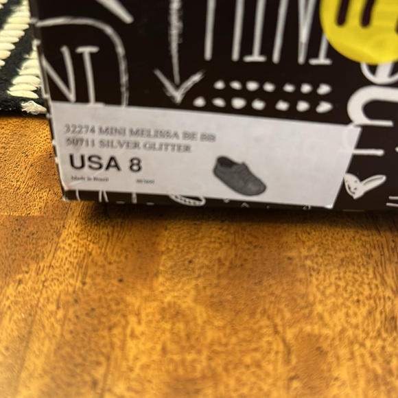 MINI MELISSA girls MINI BE SILVER GLITTER SNEAKERS - Picture 16 of 16